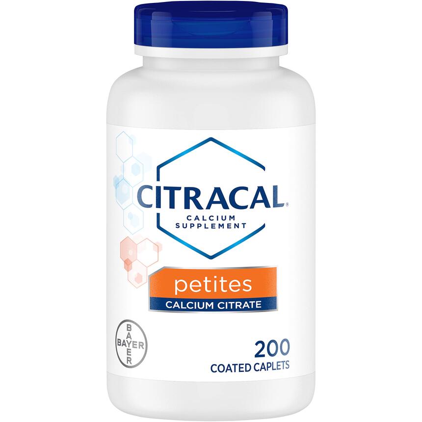 Citracal Petites Calcium Citrate Tablets 200 Count <b>시트</b>라칼 <b>펩티트</b> <b>칼슘 시트레이트</b> 200정  1개