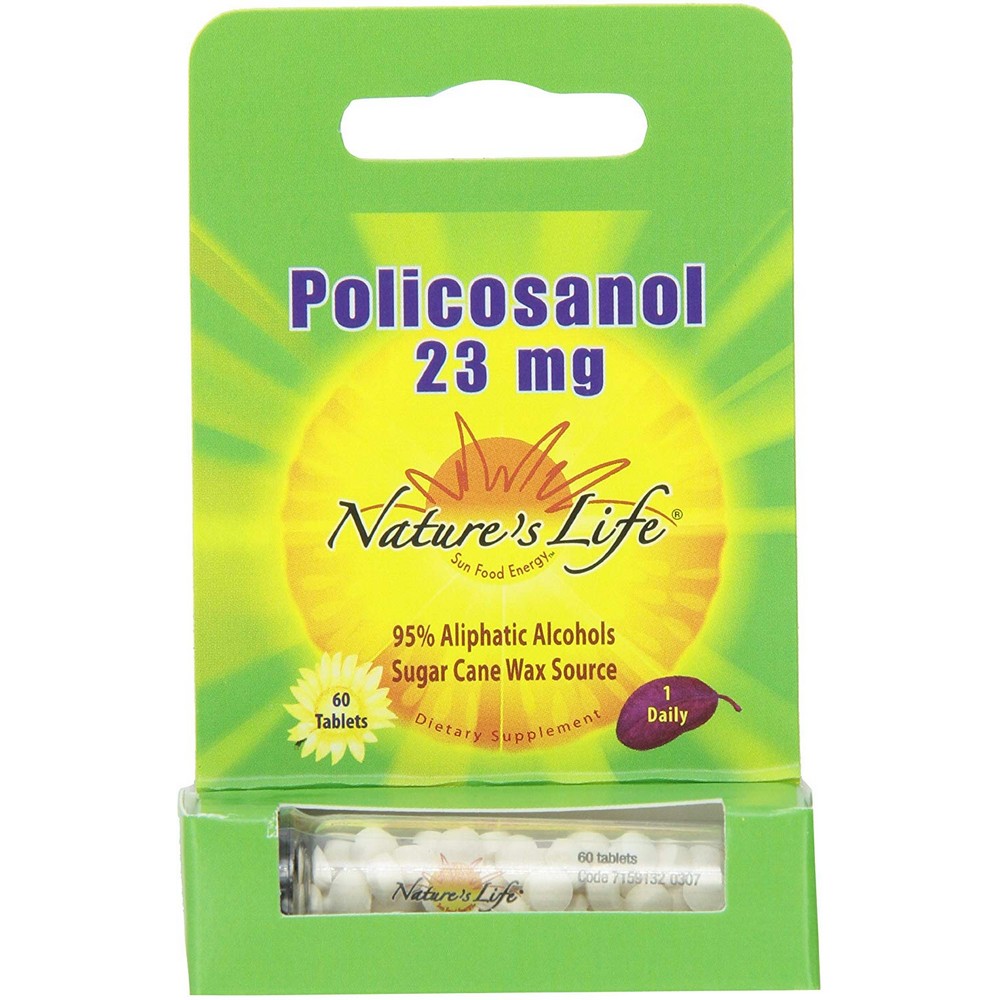 Nature’s Life <b>네이쳐스라이프</b> 폴리코사놀 효능 23mg 심혈관 <b>콜레스테롤</b> 영양제 (60 정)  60정  1개