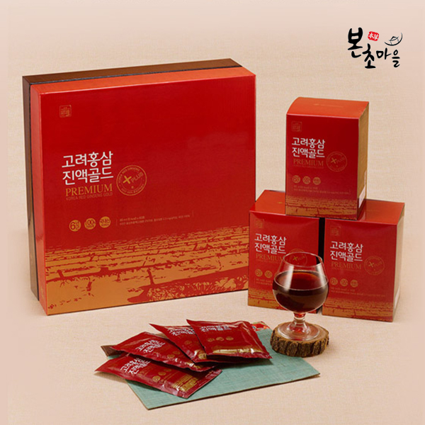 [본초마을] 고려홍삼진액<b>골드80ml</b> x 60포 홍삼 홍삼농축액 6년근고려홍삼 <b>녹용</b>스틱 홍삼스틱  1개  4800ml