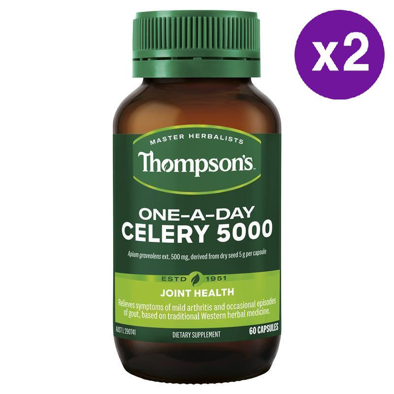 톰슨 <b>원어데이 셀러리 5000</b> 60정 2개 Thompsons One-A-Day Celery