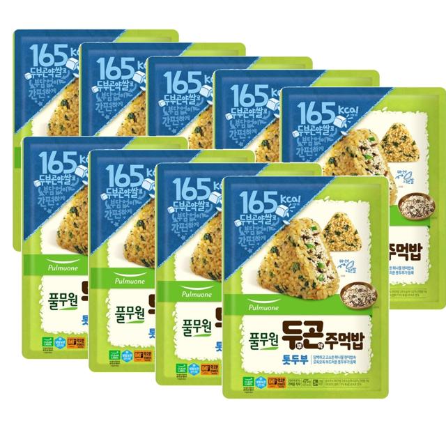 <b>풀무원</b> 두곤 주먹밥 톳두부  475g  9개