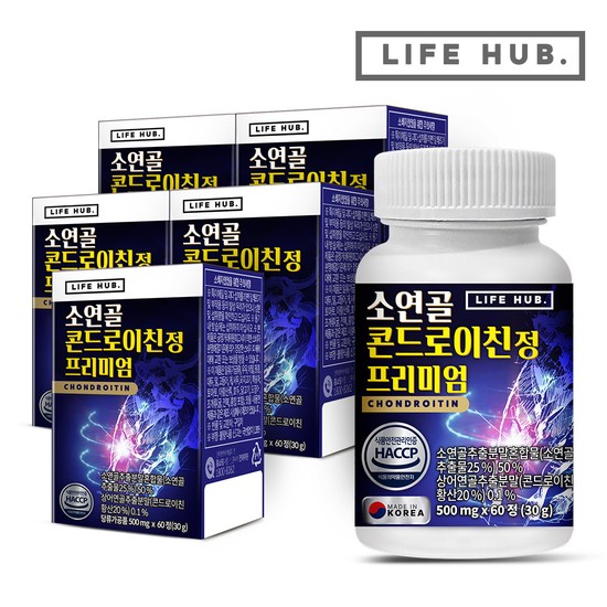소연골 콘드로이친 정 프리미엄 5통 (300정) 10개월분  5개  60정