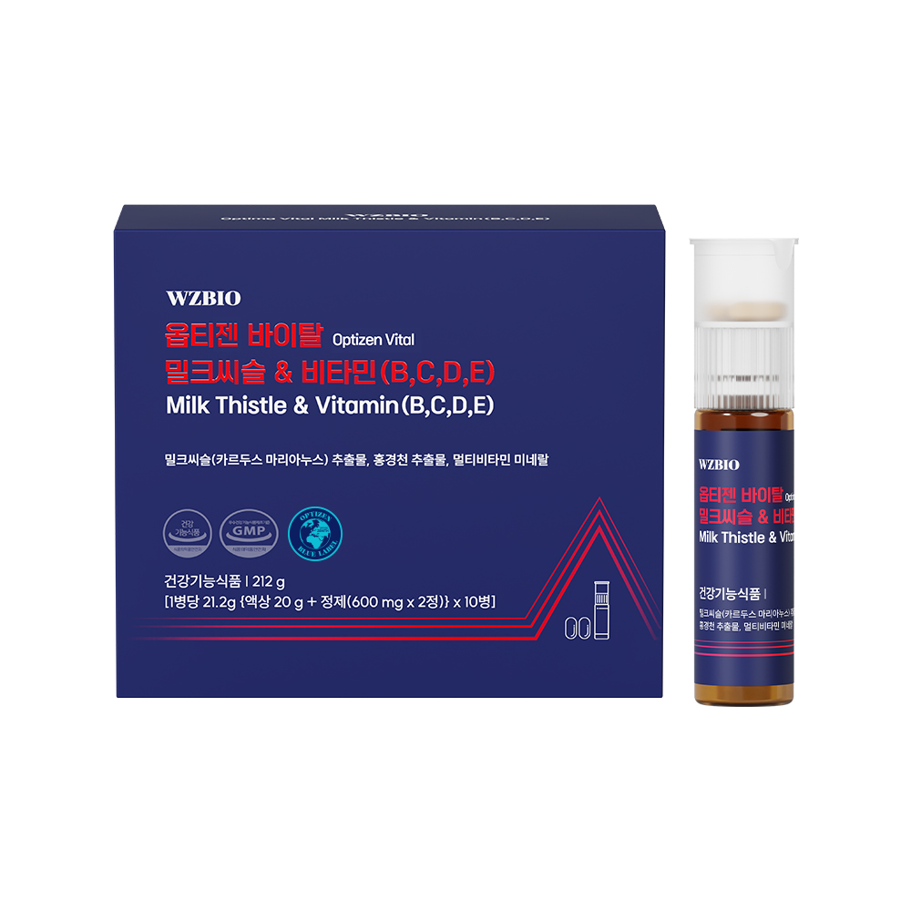 더블유젯바이오 옵티젠 바이탈 밀크씨슬 비타민 (액상 20g + 정제 600mg x 2정) x 10개입, 3개