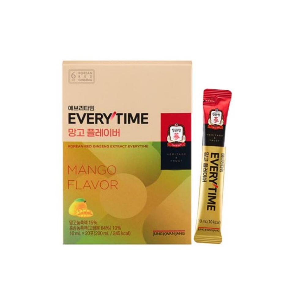 정관장 에브리타임 망고 플레이버 10ml x 20포, 1개