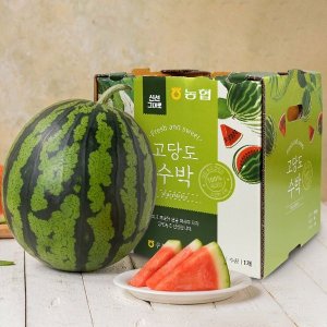 [육군병장] 고당도 씨없는 논산 꿀수박 8kg/11.2브릭스