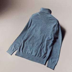 [닥스 남성] [반값세일][Signature Cashmere] 캐시미어 100 터콰이즈블루 터틀넥 스웨터 DMSW3D071T2