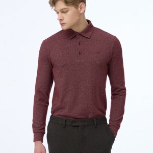 닥스 닥스 남성 반값세일 스테디셀러 와인 패턴 면혼방 긴팔카라티셔츠 WMTS3D031D2