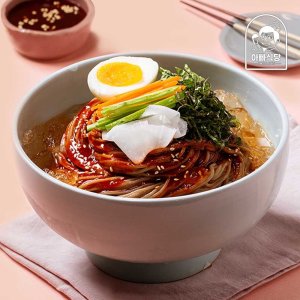 [아빠식당] 더위타파 ! 행복 비빔 막국수 2팩 세트 (메밀면 150g 2팩 + 비빔장50g 2팩)