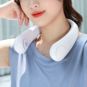 휴대용 목걸이 선풍기 너플 A206 넥쿨러 넥풍기 날개없는 무선 목에거는 usb