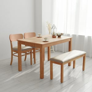 [디자이너스룸] 스칸디 피노 4인 식탁 벤치형