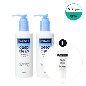 뉴트로지나 뉴트로지나 딥클린 클렌징 로션 200ml x2+(증) 젠틀폼 10g