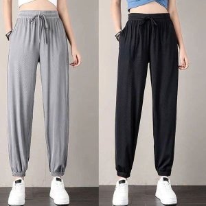 쌍문상회 여자 여름쿨바지 홈웨어 데일리 아이스 조거팬츠