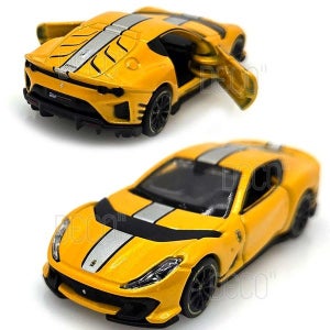 [데코앤] 1:64 스피드아이콘 페라리 812 컴페티치오네 옐로우 프리휠 미니카 다이캐스트