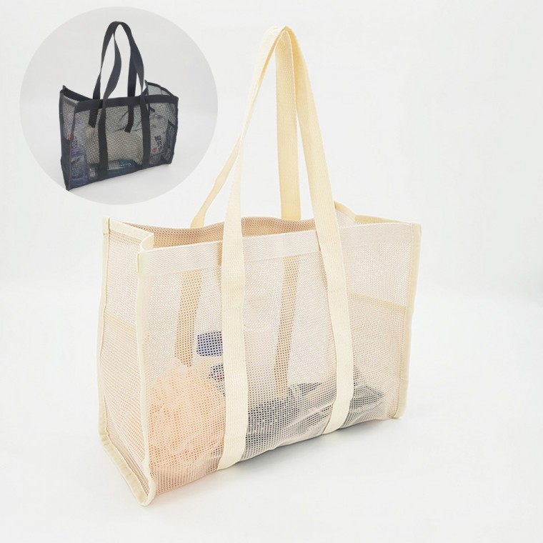 다용도 메쉬 비치백 휴가 바캉스 물놀이 장난감 수납 가방 여름휴가 필수템