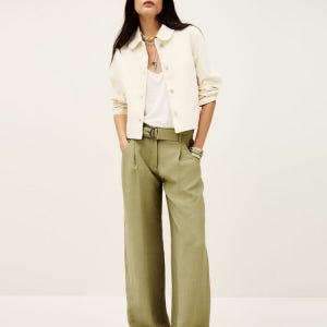 [바쉬] 카키 벨티드 팬츠 SIPA5F002K2