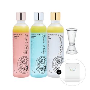 동국제약 뷰티풀링 오일가글 280ml (루이보스엣선셋/파인포레스트/에메랄드민트) + 전용 가글컵 1개 / 오일마우스워시 구강 독소 세균 구취 제거