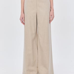 [질스튜어트 뉴욕 여성] [스테디셀러] 베이지 멜란지 울캐시미어혼방 팬츠 WJPA4D420I4