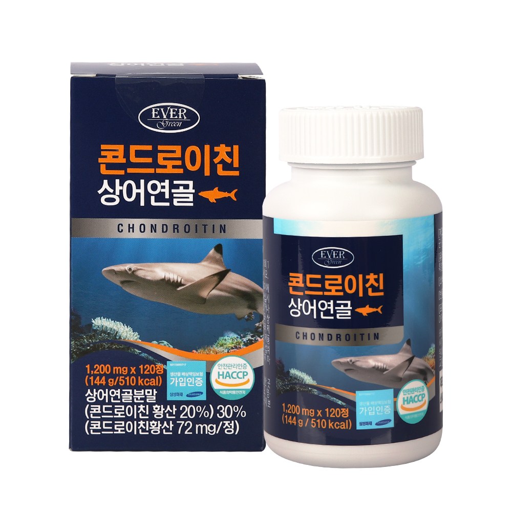 콘드로이친 상어연골 1200mg  60정  2개