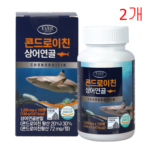 <b>에버그린</b> 콘드로이친 상어연골 120정(2개월분)  120정  2개