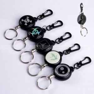 캠핑 등산 카라비너 릴홀더 열쇠고리 키링 분실방지 EDC 키체인