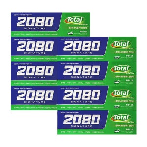 메디안 애경 2080 시그니쳐 토탈 그린치약 125g 4입 x2