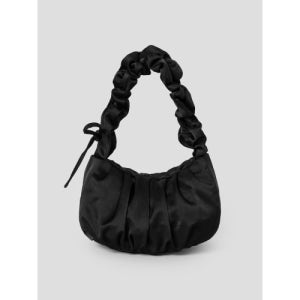 [에잇세컨즈] 사틴 셔링 호보백  블랙 1957D3WY55