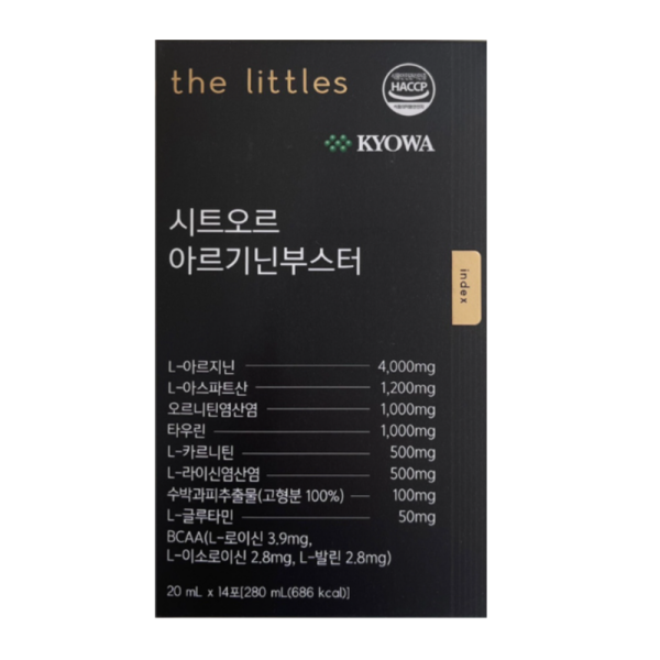 <b>더리틀스</b> <b>더리틀스</b> 시트오르 <b>아르기닌</b> 부스터 20ml 14포 4박스