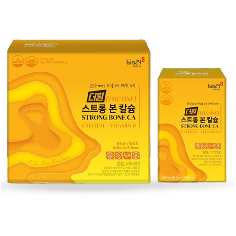 오투바이오 더원 <b>스트롱</b> 본 <b>칼슘</b> 흡수가 빠른 이온<b>칼슘</b> 30포x4박스 4개월분