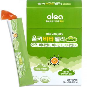 올레아 올레아 1+1 유아용 올키 비타젤리 아연 청포도맛 15p 225g x 2개