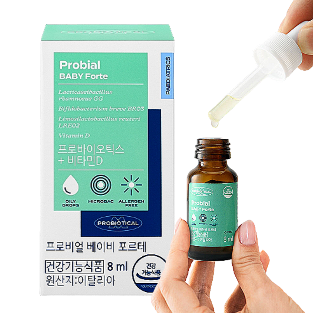 <b>휴럼 아기</b> 유산균 비타민D 드롭 베이비 액상 10억 프로바이오틱스  1개  8ml