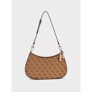 게스 숄더 가방 여성 로고 Noelle Shoulder Bag Womens Latte Logo 72279405