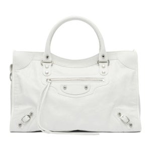 발렌시아가 화이트 르 시티 미디엄 토트 백 8230582AA9S9104 WHITE