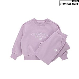 뉴발란스 [뉴발란스] 키즈 여아 크롭 기모 상하의세트 NK9YD4830G-70