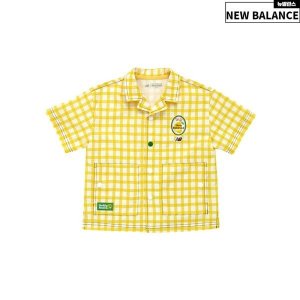 뉴발란스 [뉴발란스] 키즈 시어서커 체크 셔츠 상하의세트 NK9YE3601B-30