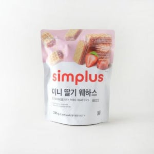 simplus 딸기 미니웨하스 235G