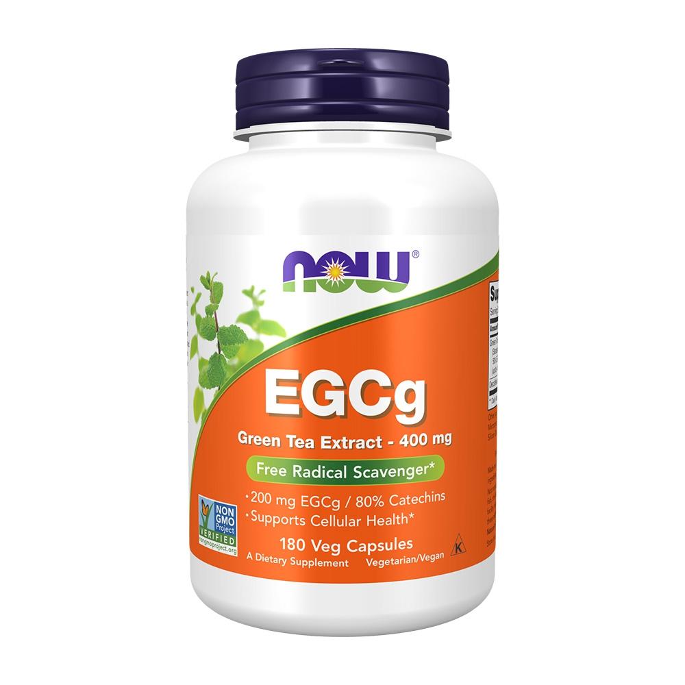 <b>나우 푸드</b> EGCg 녹차 추출물 400 mg, 180 베지캡슐