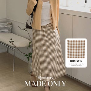 [26-38][밴딩]브리체크롱 스커트