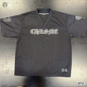 크롬하츠 스타디움 메쉬 반팔 져지 티셔츠 블랙 S 사이즈