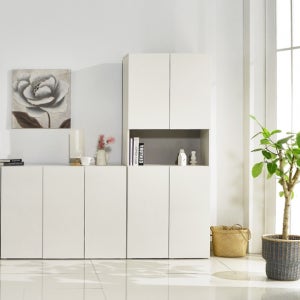 [디자이너스룸] 앨리스 6단 800 오픈형 키큰 틈새 수납장