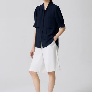 [앤클라인][ANNE KLEIN]타이 반소매 블라우스 O5HM23(K1748500222075066NA01)