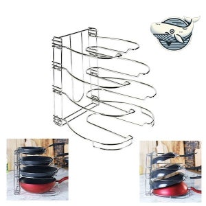 [키밍] 다목적 조리도구 정리대 스테인리스 팬 보관 (WFGZJLZ)
