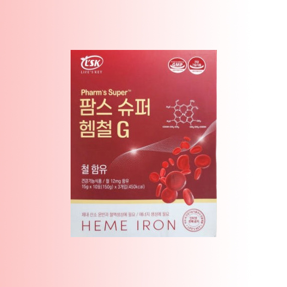 <b>팜스 슈퍼 헴철</b> G 철분제  1박스  30회분