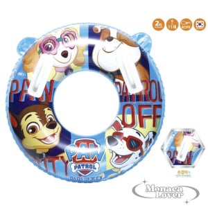 퍼피구조대 어린이 손잡이 튜브 블루 75CM 풀빌라튜브 물놀이튜브 초등계곡튜브