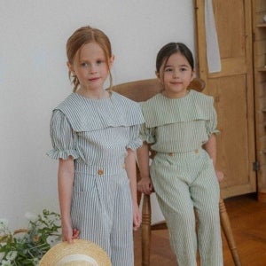 [바로배송] 여름A 40% 세일 OH 프렌치세라블라우스, 북유럽풍남아복 3세여아옷 예쁜여자유아옷, 7호 가능