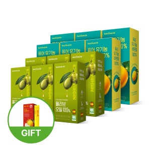 [뉴트리원]  ★샷잔증정★ 유기농 올리브오일&레몬즙 올레샷 세트구성 (교차 6+6) 84일분 착즙액