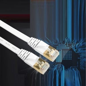 랜케이블 Direct Cat7 플랫형 10M 다이렉트 랜선 LAN oms irct