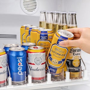 냉장고 음료수 자동 디스펜서 트레이 3라인 캔맥주정리 편의점랙 보관랙 음료정렬 캔음료