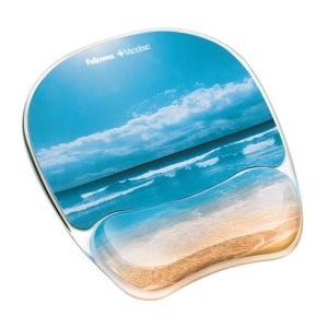 마이크로밴 젤 마우스패드해변 91793 펠로우즈 사무용품 전산용품 북 데스크매트