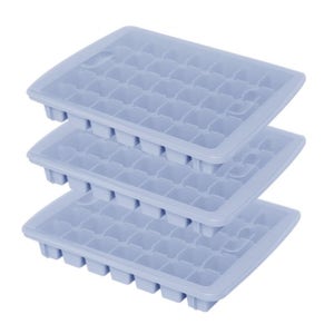 뚜껑 얼음틀 35구 3P 블루그레이 아이스트레이 제빙기 큐브 커피얼음 다진마늘틀 각