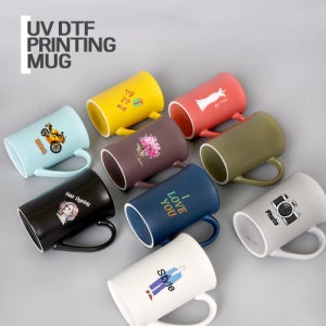 고급머그잔 드망즈 UV DTF필름인쇄머그 랑스 각인